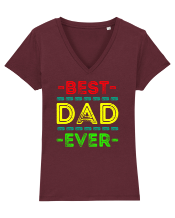 Best Dad Ever Burgundy