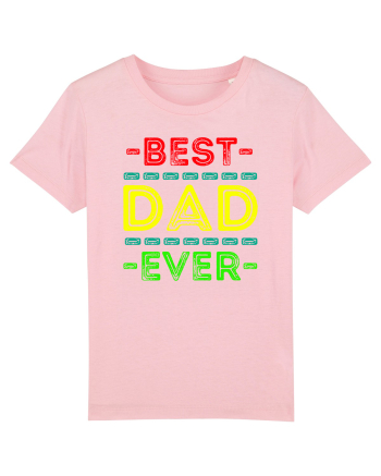 Best Dad Ever Cotton Pink