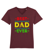 Best Dad Ever Tricou mânecă scurtă guler V Bărbat Presenter