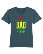 Best Dad Ever Tricou mânecă scurtă guler V Bărbat Presenter