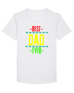 Best Dad Ever Tricou mânecă scurtă guler larg Bărbat Skater