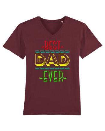 Best Dad Ever Burgundy