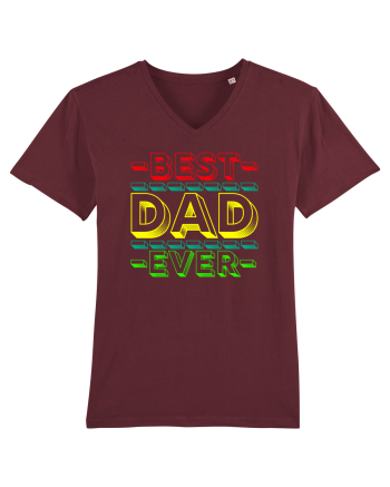 Best Dad Ever Burgundy