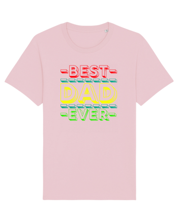 Best Dad Ever Cotton Pink
