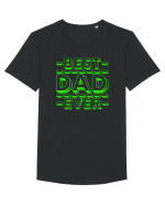 Best Dad Ever Tricou mânecă scurtă guler larg Bărbat Skater