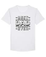 Best Dad Ever Tricou mânecă scurtă guler larg Bărbat Skater