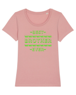 Best Brother Ever  Tricou mânecă scurtă guler larg fitted Damă Expresser