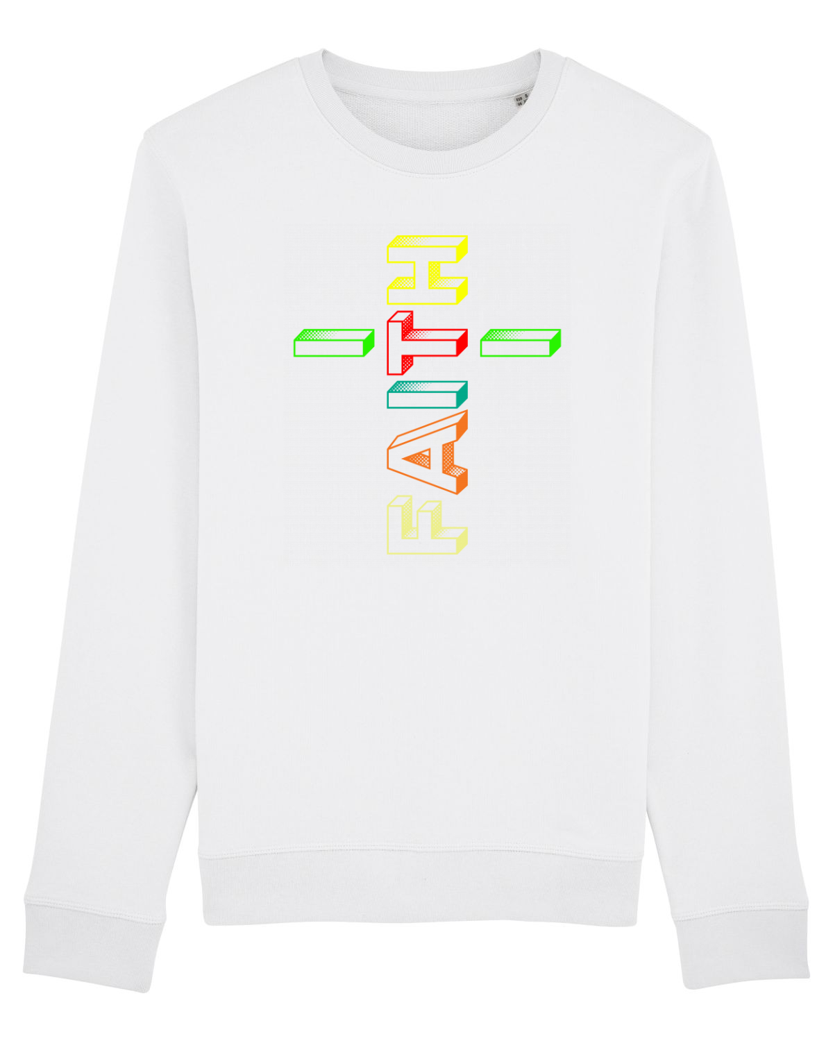 Bluză mânecă lungă Unisex Rise White