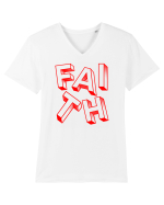 Faith Tricou mânecă scurtă guler V Bărbat Presenter