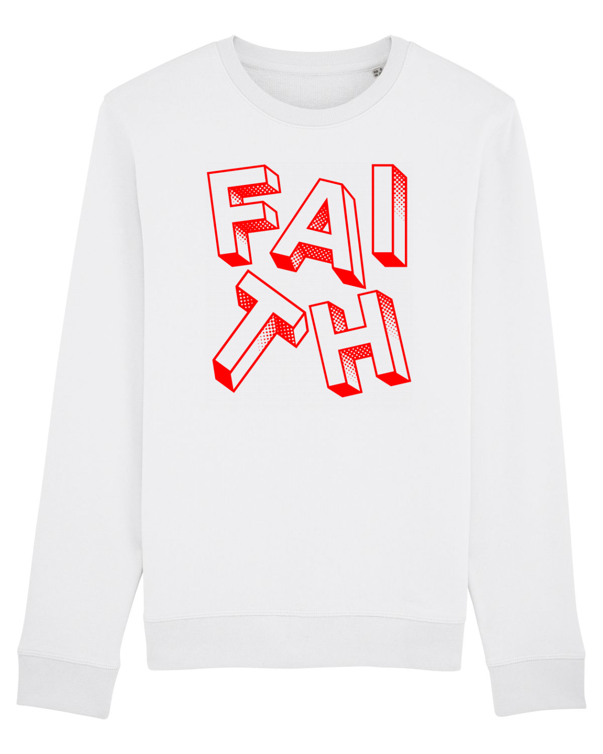 Bluză mânecă lungă Unisex Rise White