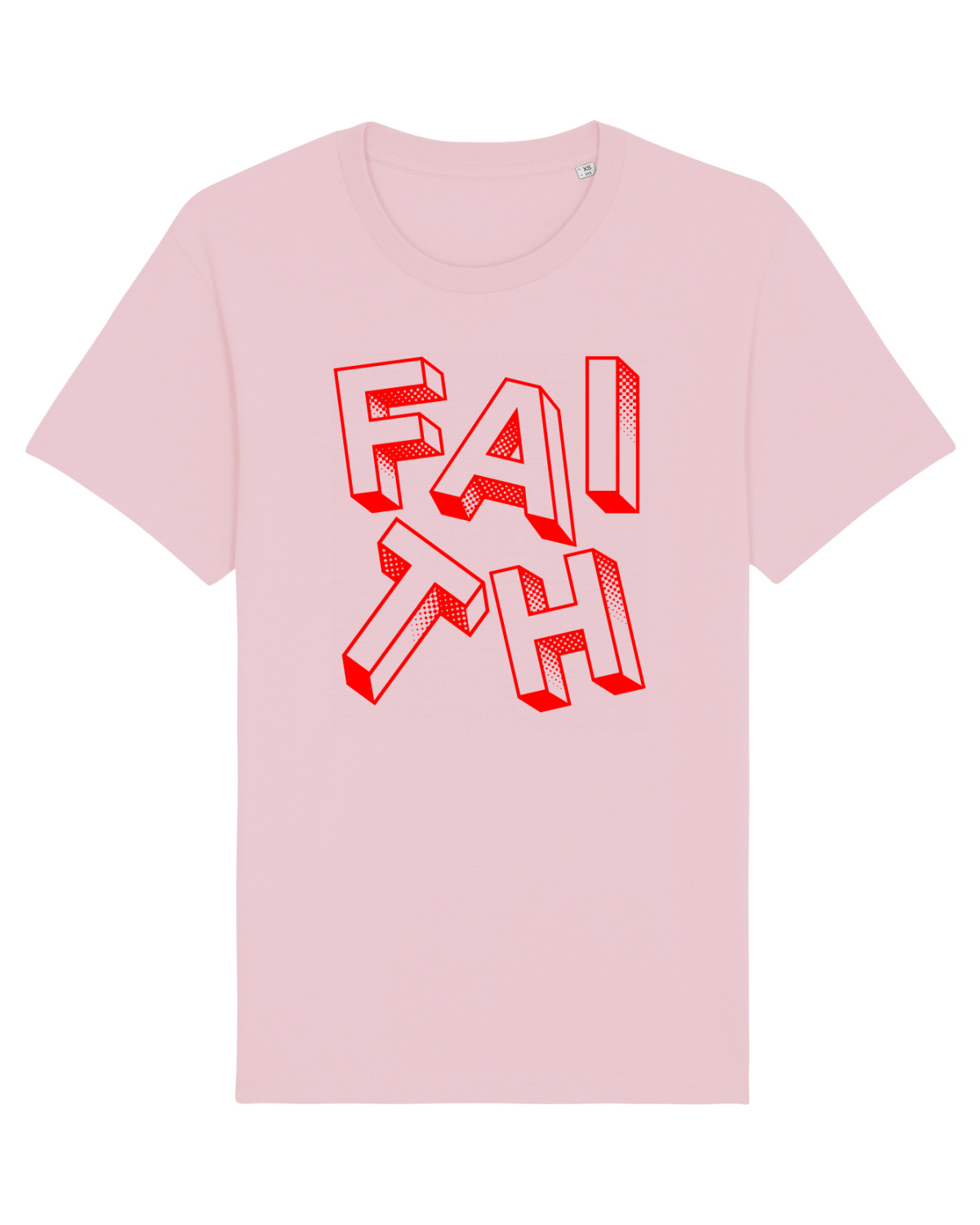 Tricou mânecă scurtă Unisex Rocker Cotton Pink