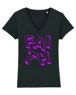 Faith Tricou mânecă scurtă guler V Damă Evoker