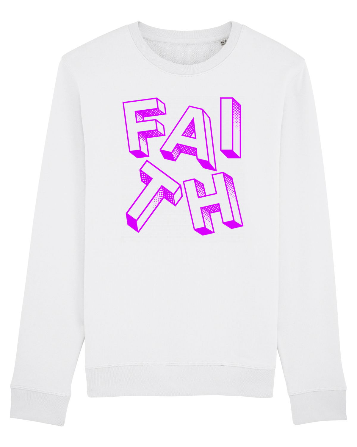 Bluză mânecă lungă Unisex Rise White