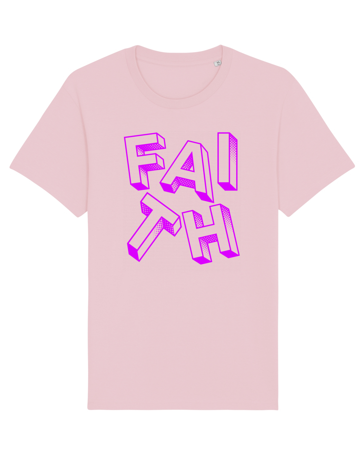 Tricou mânecă scurtă Unisex Rocker Cotton Pink
