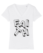 Faith Tricou mânecă scurtă guler V Damă Evoker