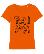 Faith Tricou mânecă scurtă guler larg fitted Damă Expresser