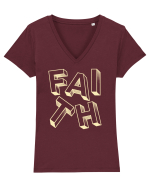 Faith Tricou mânecă scurtă guler V Damă Evoker