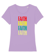 Faith Tricou mânecă scurtă guler larg fitted Damă Expresser