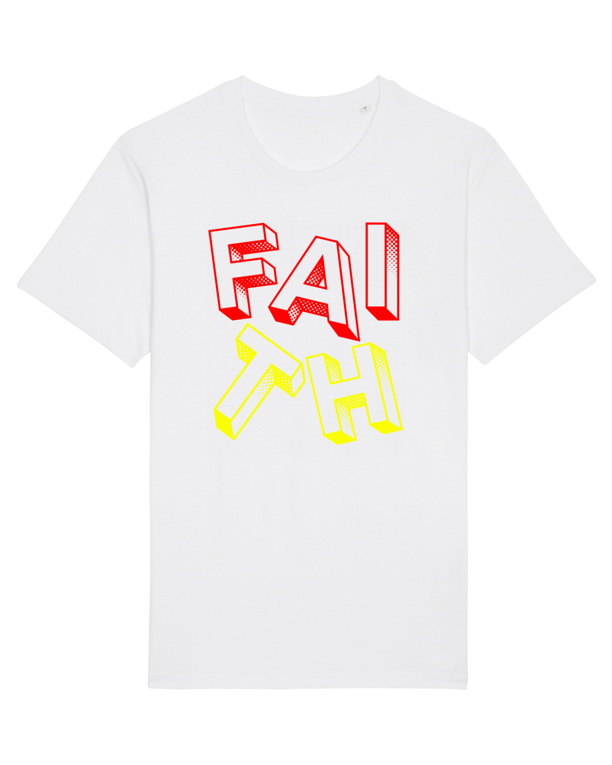 Tricou mânecă scurtă Unisex Rocker White