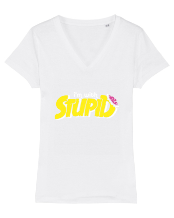 I'm with stupid White