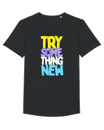 Try Something New Tricou mânecă scurtă guler larg Bărbat Skater