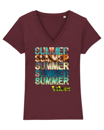 Summer Vibes  Burgundy