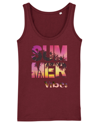 Summer Vibes  Burgundy