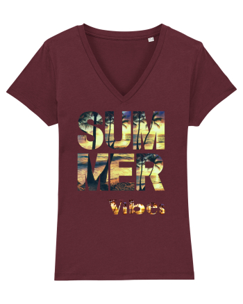 Summer Vibes  Burgundy
