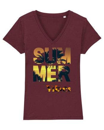 Summer Vibes  Burgundy