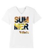 Summer Vibes  Tricou mânecă scurtă guler V Bărbat Presenter