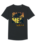 Summer Vibes  Tricou mânecă scurtă guler larg Bărbat Skater