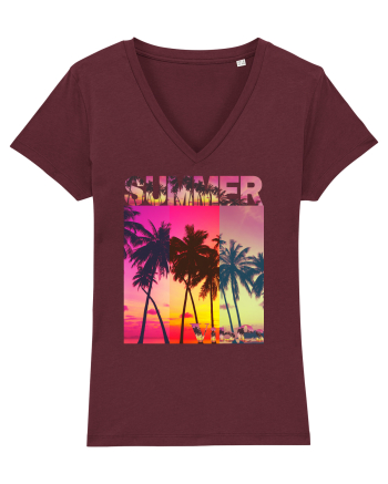 Summer Vibes  Burgundy