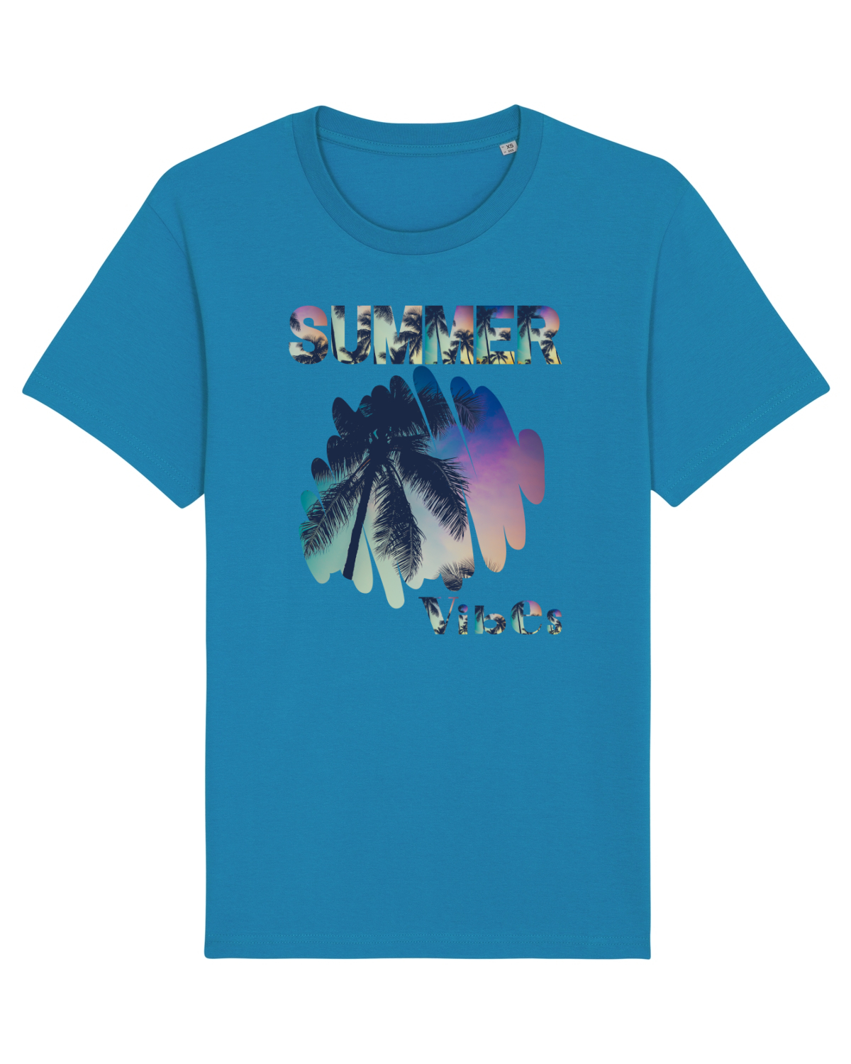 Tricou mânecă scurtă Unisex Rocker Azur