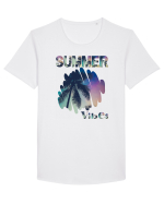 Summer Vibes  Tricou mânecă scurtă guler larg Bărbat Skater