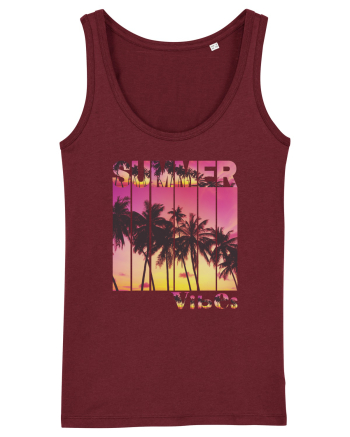Summer Vibes  Burgundy