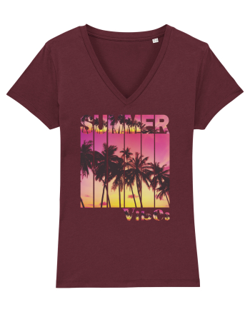 Summer Vibes  Burgundy