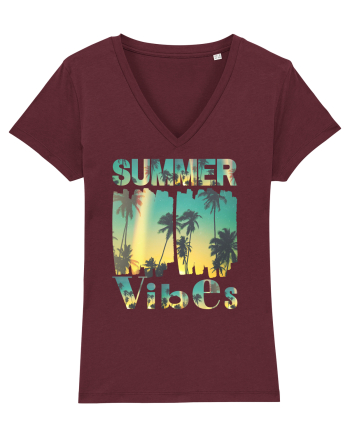 Summer Vibes  Burgundy