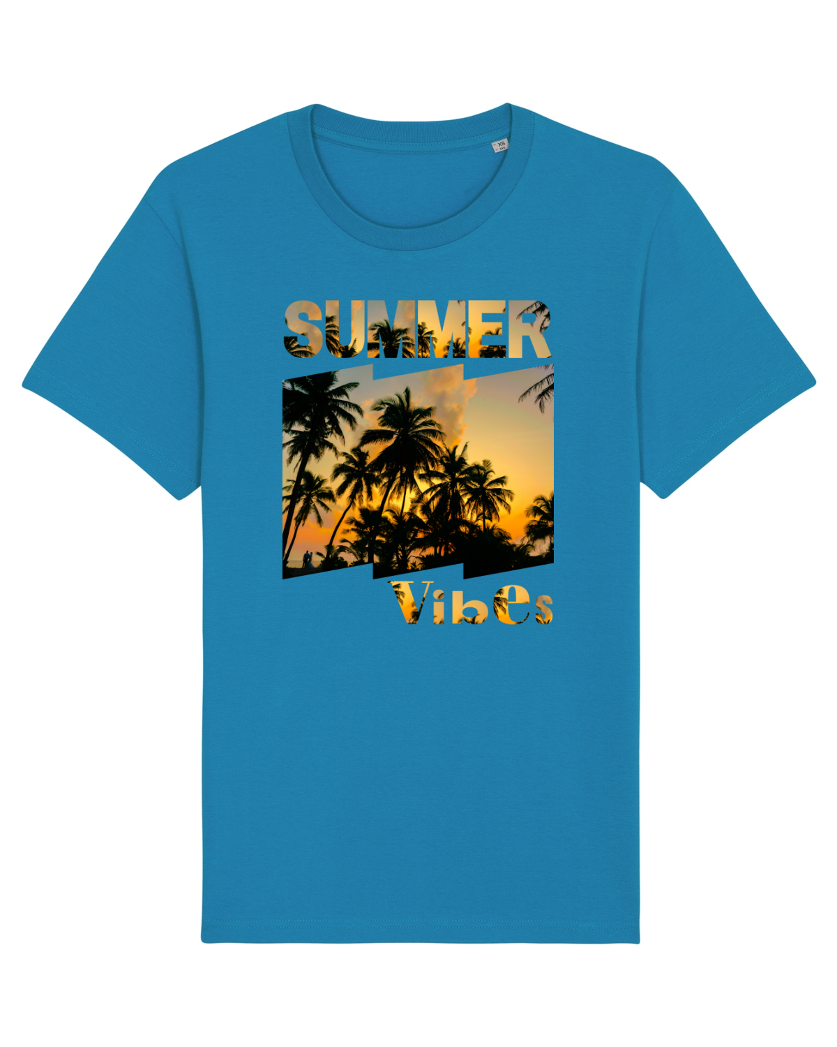 Tricou mânecă scurtă Unisex Rocker Azur
