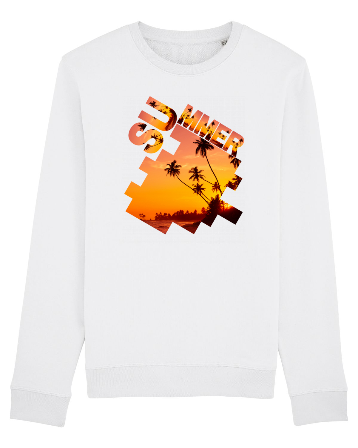 Bluză mânecă lungă Unisex Rise White
