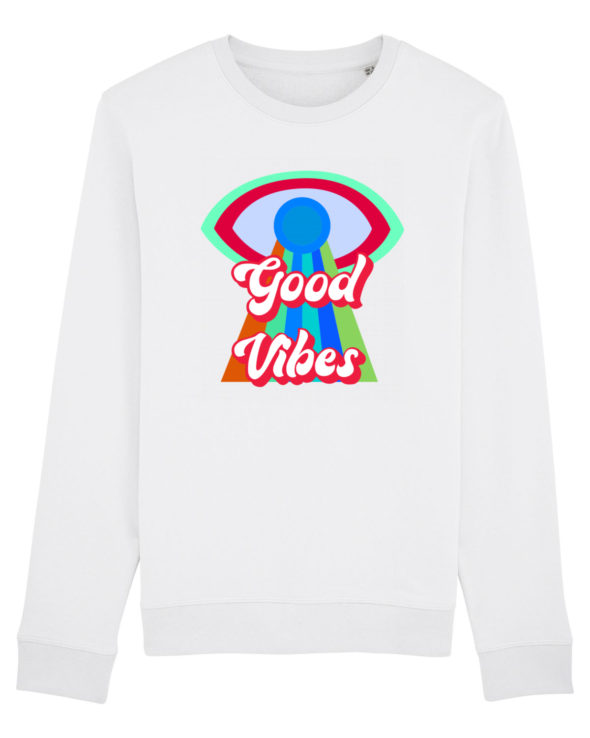 Bluză mânecă lungă Unisex Rise White