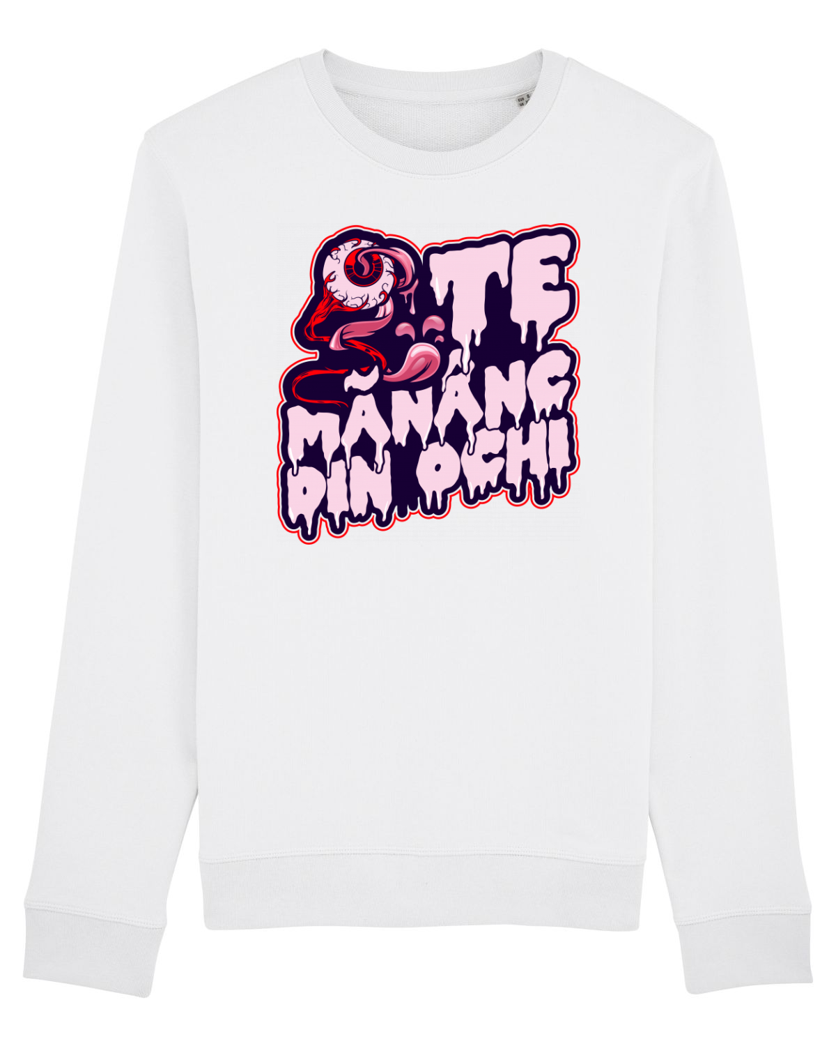 Bluză mânecă lungă Unisex Rise White