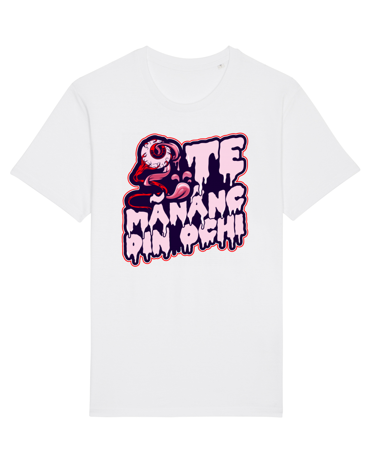 Tricou mânecă scurtă Unisex Rocker White