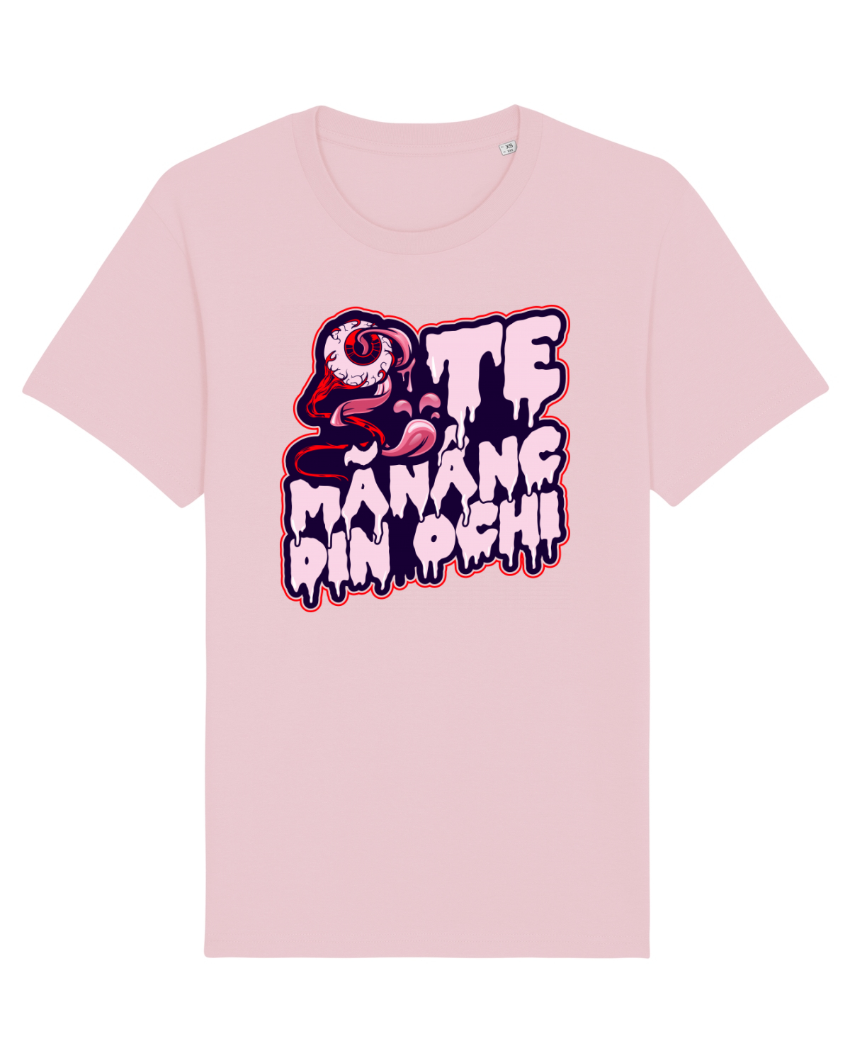 Tricou mânecă scurtă Unisex Rocker Cotton Pink