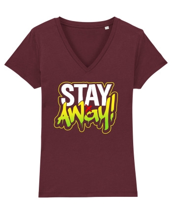 Stay Away Burgundy