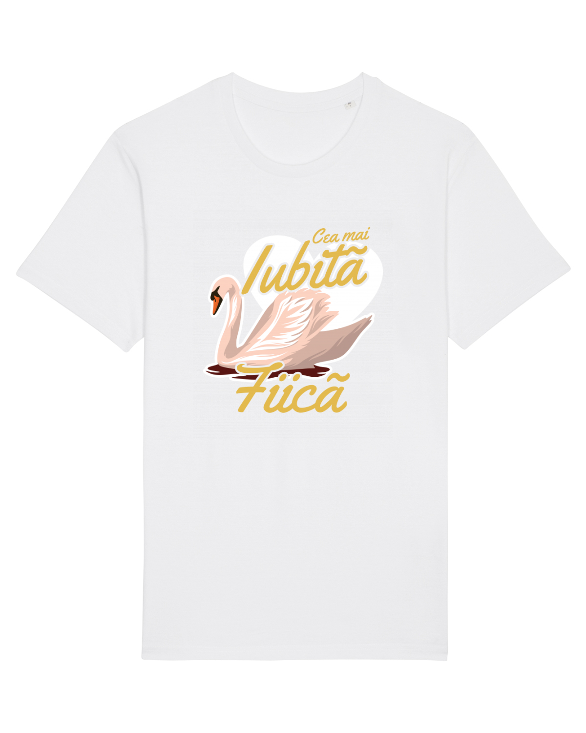 Tricou mânecă scurtă Unisex Rocker White
