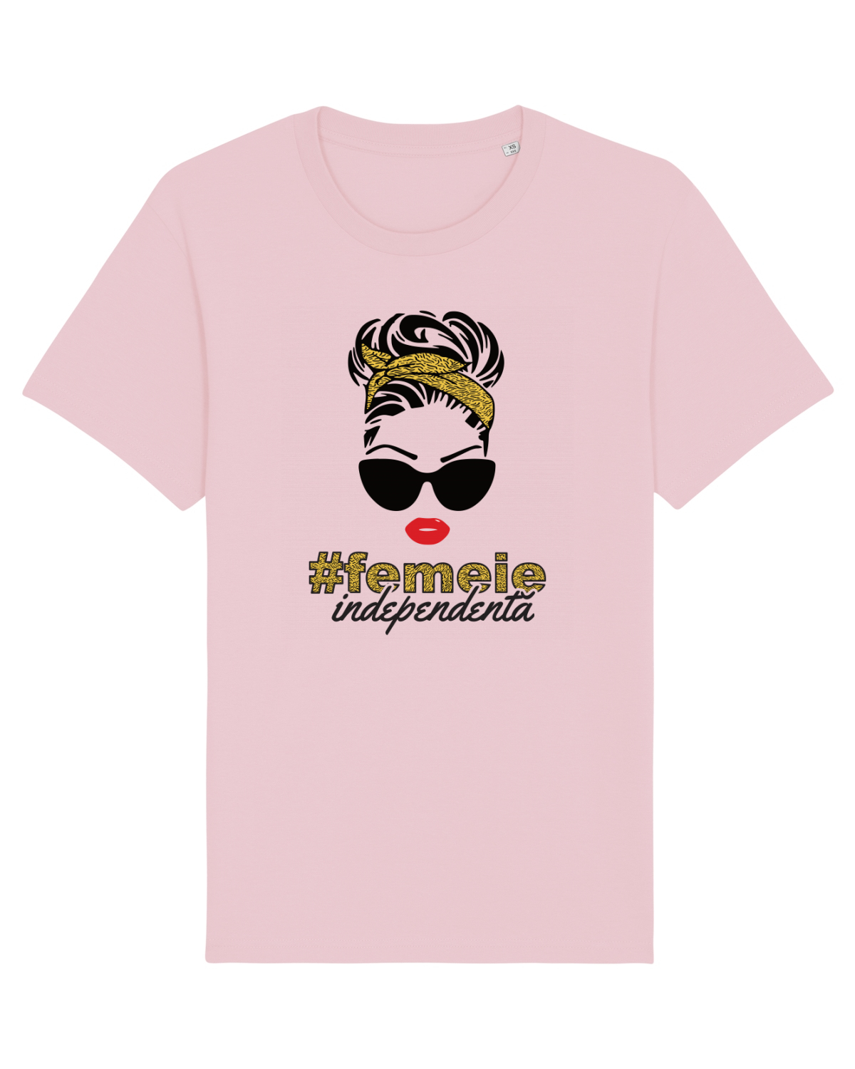 Tricou mânecă scurtă Unisex Rocker Cotton Pink