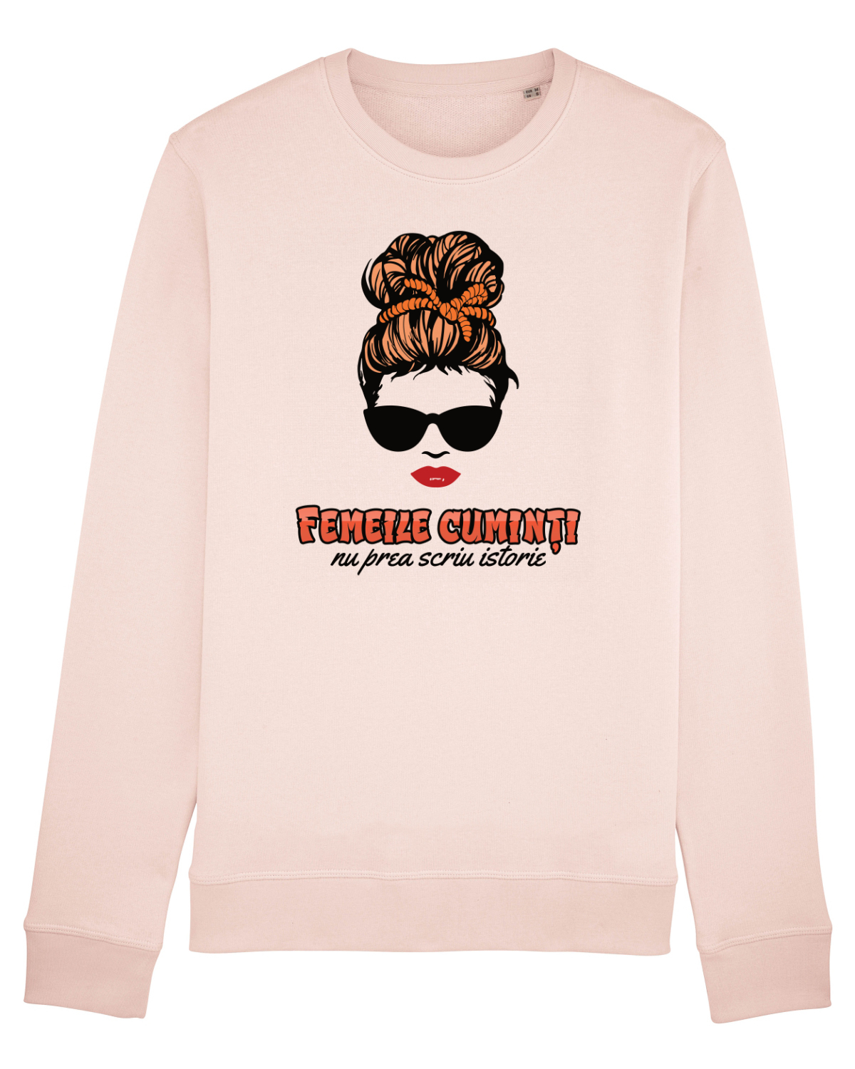 Bluză mânecă lungă Unisex Rise Candy Pink