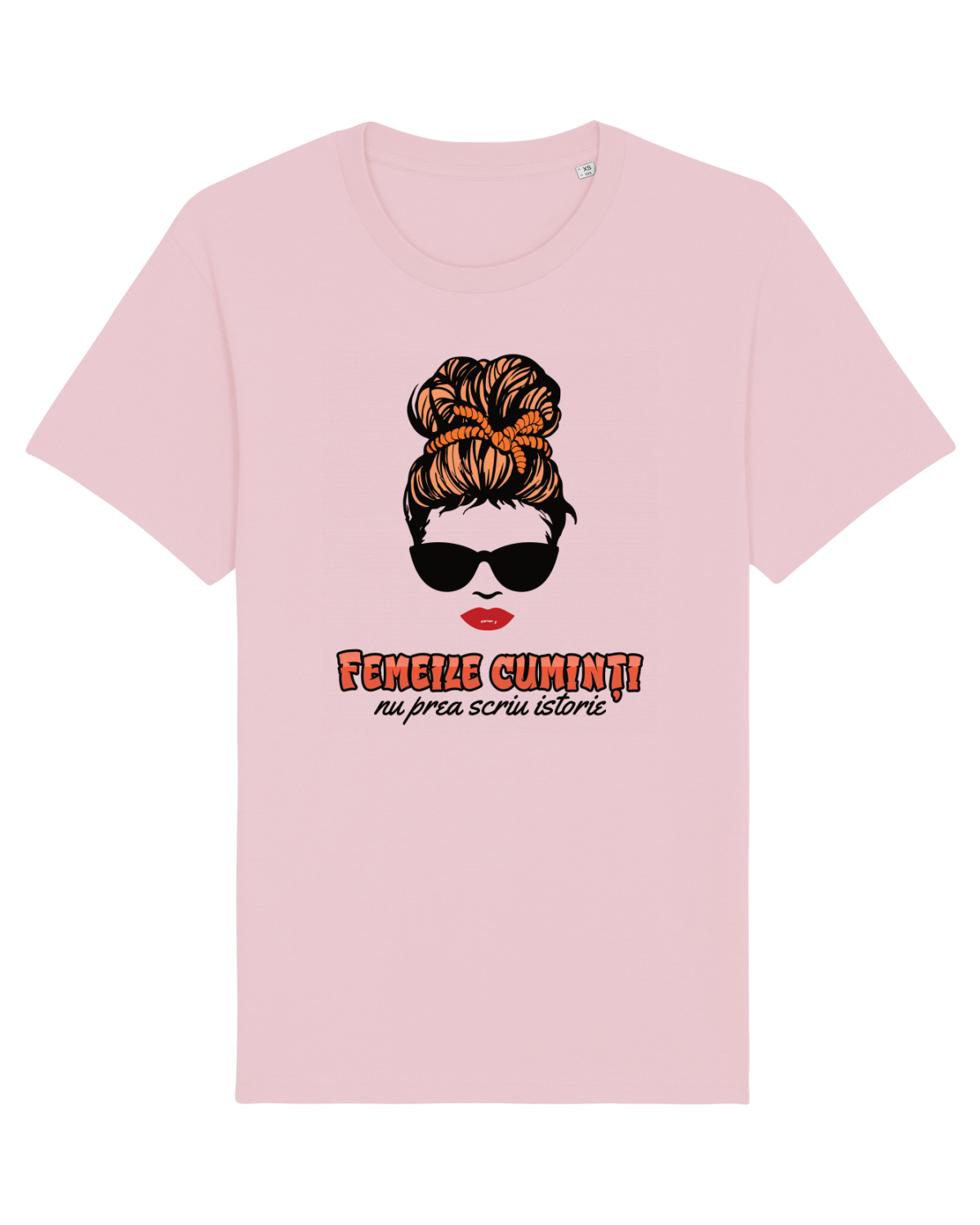 Tricou mânecă scurtă Unisex Rocker Cotton Pink