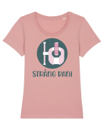 Strâng bani Tricou mânecă scurtă guler larg fitted Damă Expresser