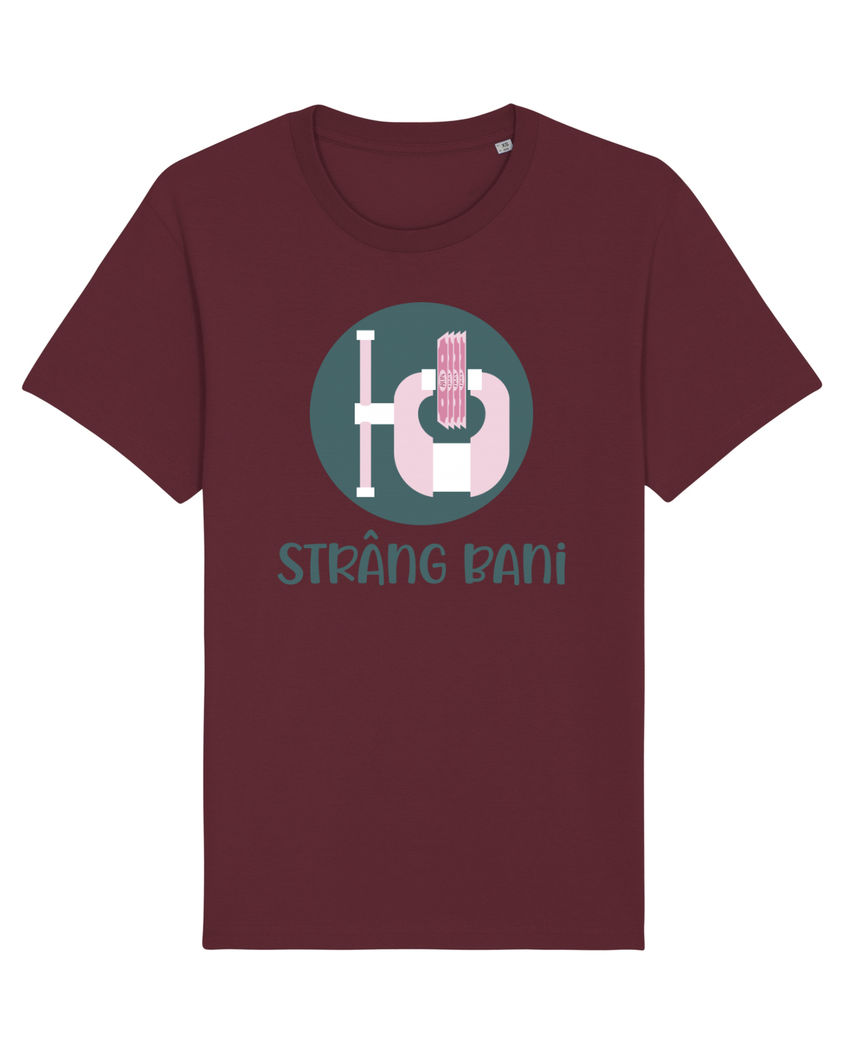 Tricou mânecă scurtă Unisex Rocker Burgundy